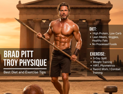 Brad Pitt Troy Physique