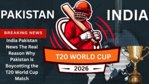 India Pakistan News: Pakistan boycotts T20 World Cup match against India